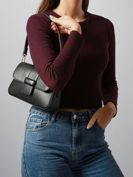 Schoudertas City Lacoste Zwart city NF5152AU ander zicht 1